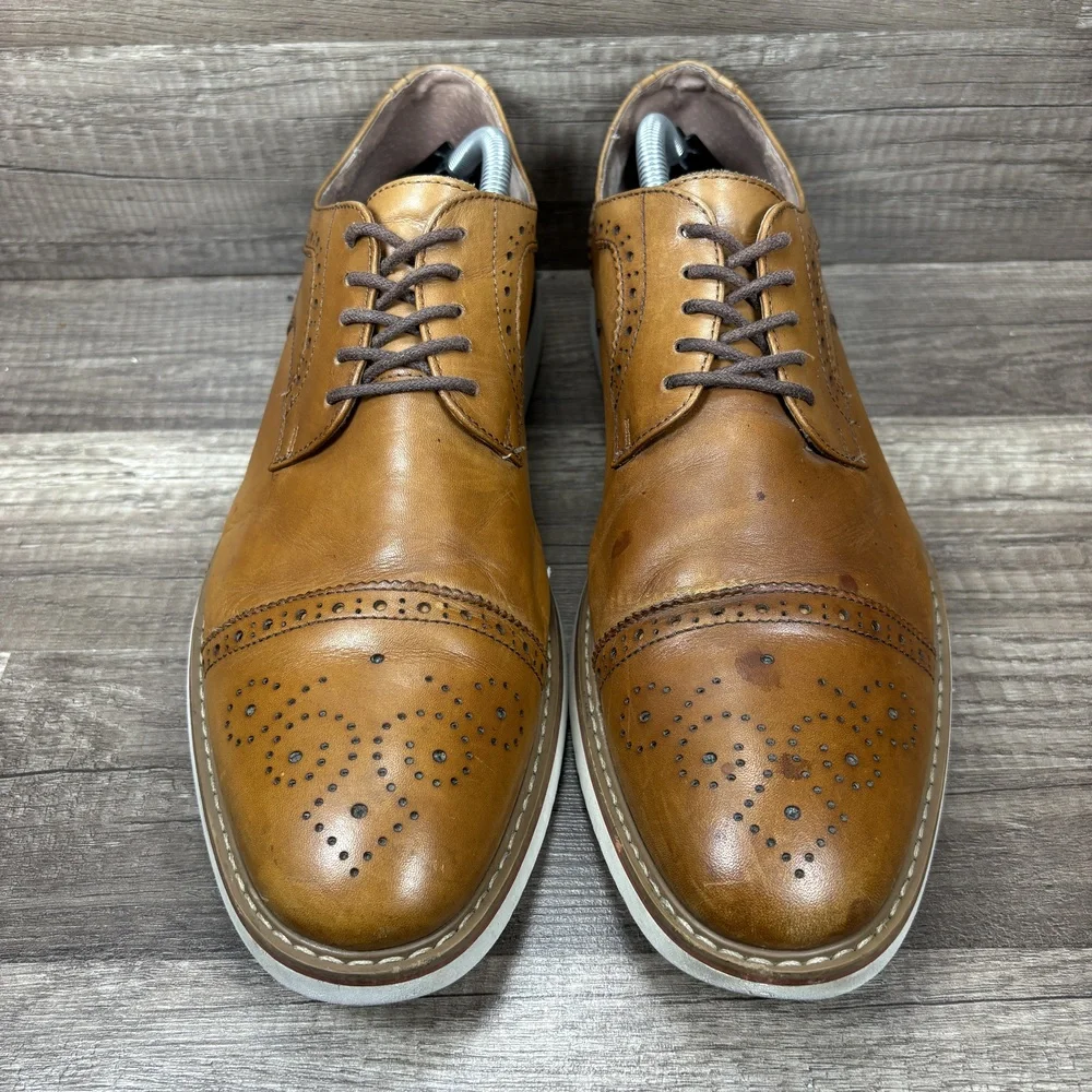 Florsheim Union Cap Oxford Lace-up Brown Mens US Size 11 15126-221 Shoes